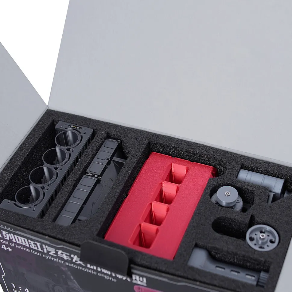 ENJOMOR 3D Printed Inline Four-Cylinder Engine Model Kit that Works - Build Your Own Engine