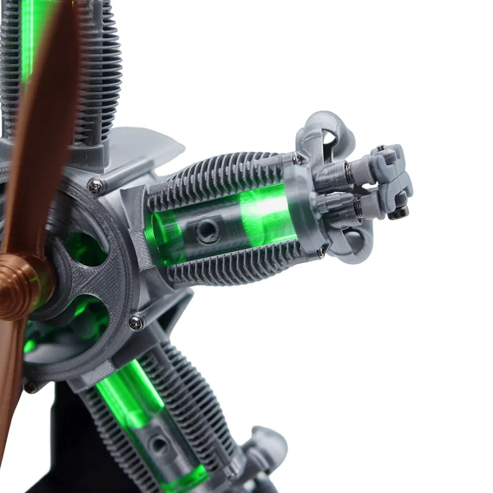 ENJOMOR 3D Printed Radial Five-Cylinder Engine Model Kit that Works- Build Your Own Radial Engine