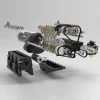 ENJOMOR GS-L6 1/5 Scale 28CC Inline 6-Cylinder DOHC 4-Stroke Water-Cooled Gasoline IC Engine Model