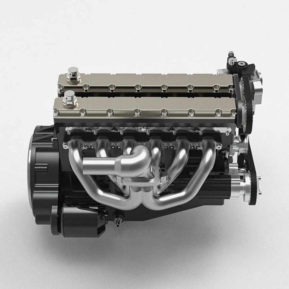 ENJOMOR GS-L6 1/5 Scale 28CC Inline 6-Cylinder DOHC 4-Stroke Water-Cooled Gasoline IC Engine Model