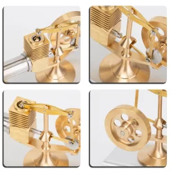 ENJOMOR Hog Stirling Engine Mini Balance Beam Hot Air Stirling External Combustion Engine Model