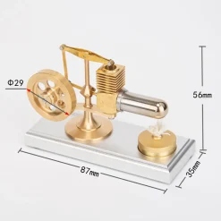 ENJOMOR Hog Stirling Engine Mini Balance Beam Hot Air Stirling External Combustion Engine Model