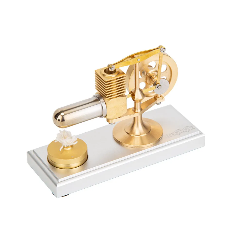 ENJOMOR Hog Stirling Engine Mini Balance Beam Hot Air Stirling External Combustion Engine Model