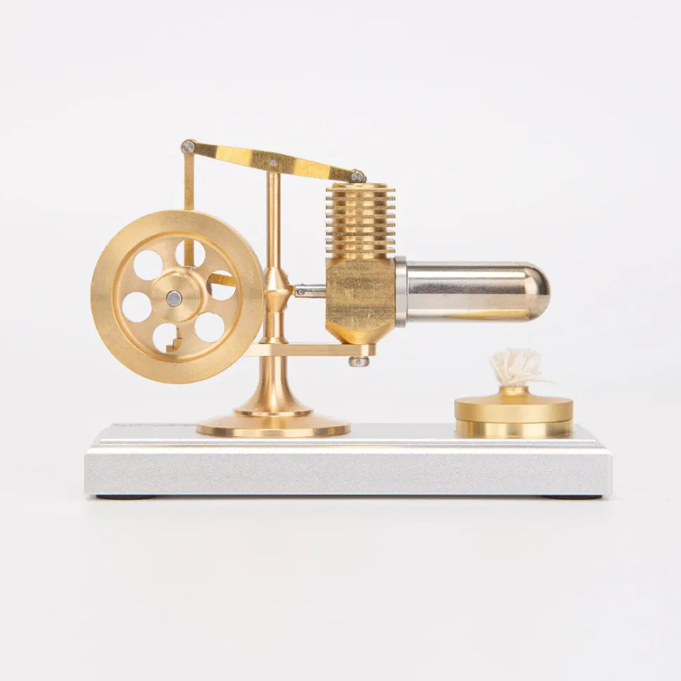 ENJOMOR Hog Stirling Engine Mini Balance Beam Hot Air Stirling External Combustion Engine Model