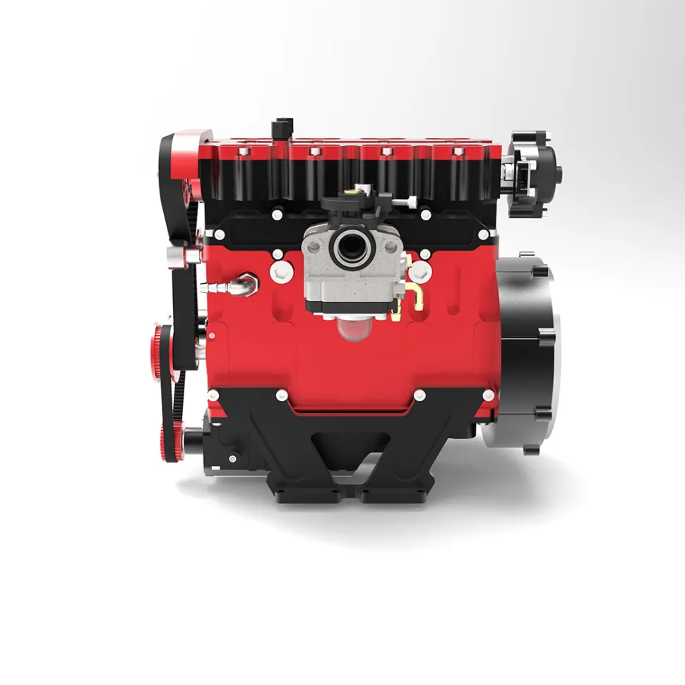 ENJOMOR L4 Engine GS-L4 36cc DOHC Inline 4 Cylinder 4 Stroke Water-Cooled L4 RC Gasoline Engine Model that Works - Speed Up to 12,000rpm