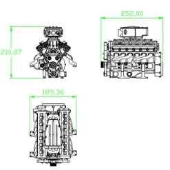 ENJOMOR Metal Supercharger for ENJOMOR GS-V12 Engine Model