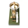 ENJOMOR Retro Metal Steam Engine with Boiler - Vertical Transparent Cylinder Steam Engine Model - STEM Toy