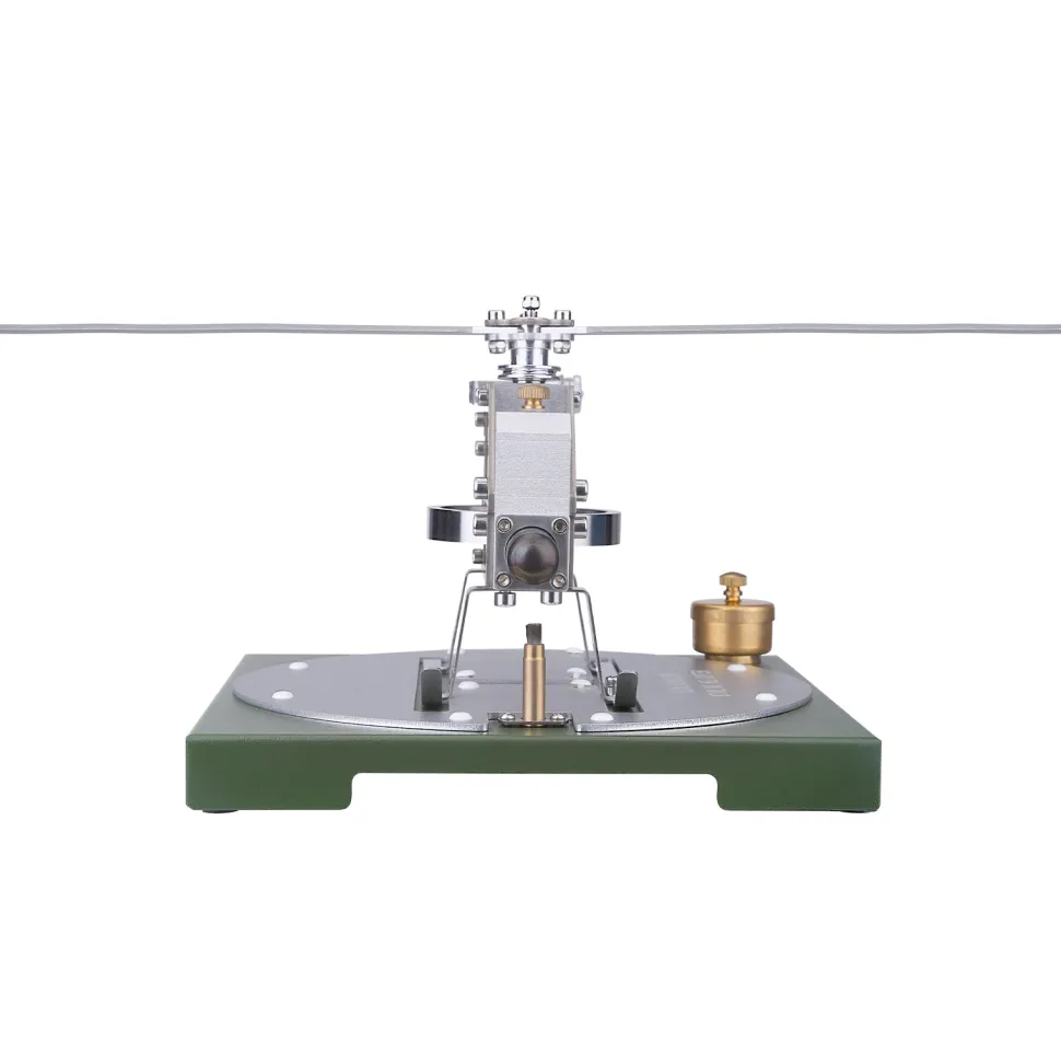 ENJOMOR Stirling Helicopter Model Kit Gamma Hot Air Stirling Engine Model DIY Assembly Model STEM Educational Toy