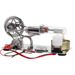 ENJOMOR γ-Type Hot Air Stirling Engine Model Kit STEM Educational Toy- Enginediy