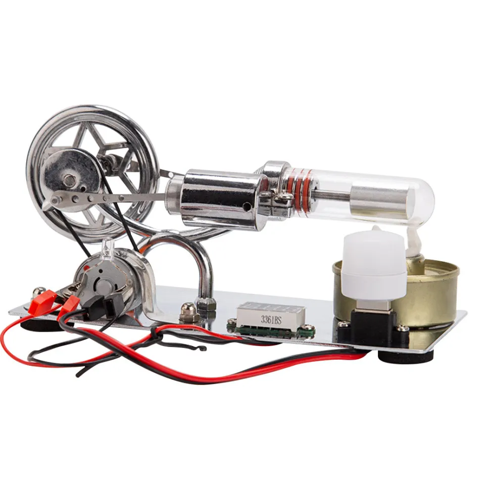ENJOMOR γ-Type Hot Air Stirling Engine Model Kit STEM Educational Toy- Enginediy