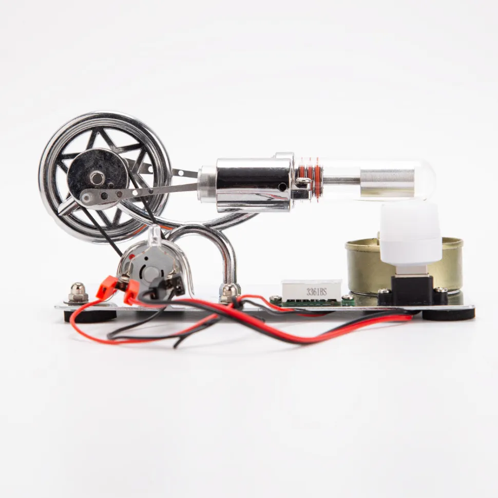 ENJOMOR γ-Type Hot Air Stirling Engine Model Kit STEM Educational Toy- Enginediy