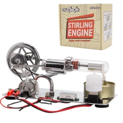 ENJOMOR γ-Type Hot Air Stirling Engine Model Kit STEM Educational Toy- Enginediy
