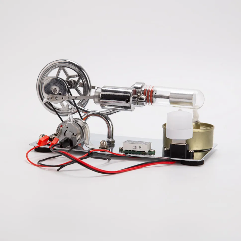 ENJOMOR γ-Type Hot Air Stirling Engine Model Kit STEM Educational Toy- Enginediy