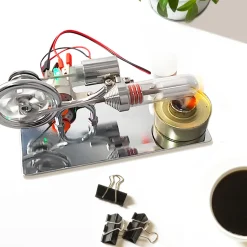 ENJOMOR γ-Type Hot Air Stirling Engine Model Kit STEM Educational Toy- Enginediy