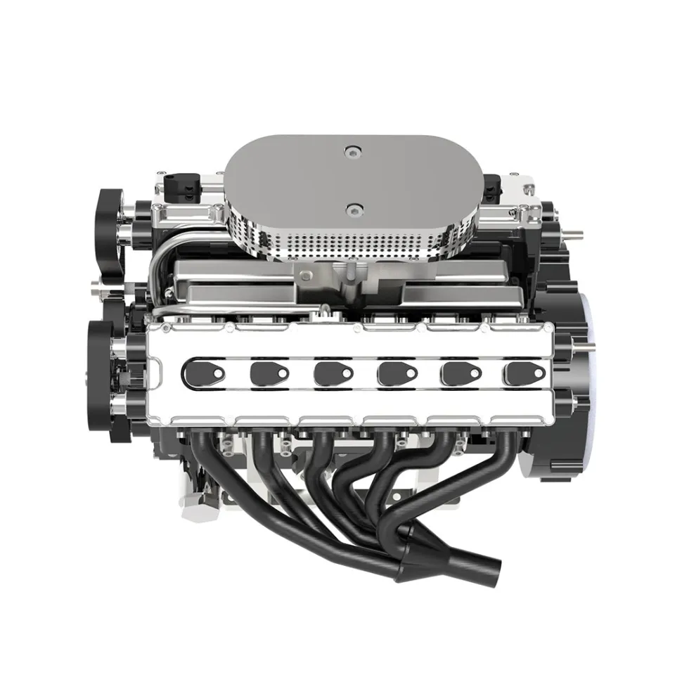 ENJOMOR V12 Engine GS-V12 72CC DOHC 4-Stroke 12-Cylinder 48-Valve Water-Cooled Electric Start Gasoline Engine Model - V12 Engine Model That Works