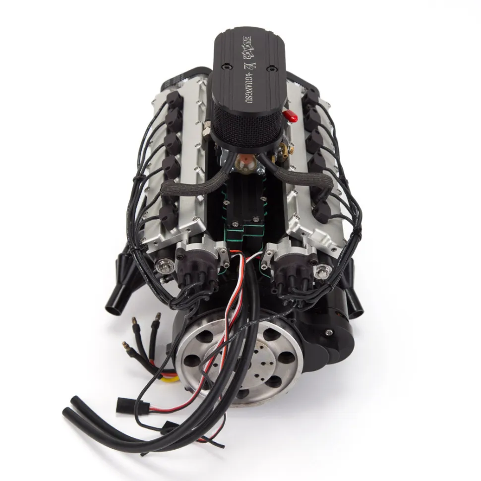 ENJOMOR V12 Engine with Starter Kit and Base - One Key Start