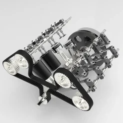 ENJOMOR V8 GS-V8 78CC DOHC Four-Stroke V-Shaped Eight-Cylinder Water-cooled Electric Gasoline Internal Combustion Engine Model - V8 Engine Model That Works