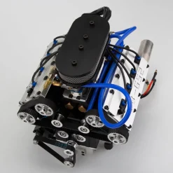 ENJOMOR V8 GS-V8 78CC DOHC Four-Stroke V-Shaped Eight-Cylinder Water-cooled Electric Gasoline Internal Combustion Engine Model - V8 Engine Model That Works