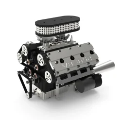 ENJOMOR V8 GS-V8 78CC DOHC Four-Stroke V-Shaped Eight-Cylinder Water-cooled Electric Gasoline Internal Combustion Engine Model - V8 Engine Model That Works