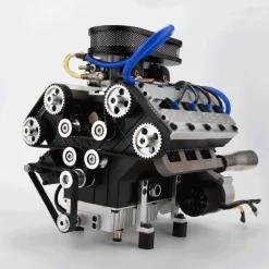 ENJOMOR V8 GS-V8 78CC DOHC Gasoline V8 Engine Model That Works with Starter Kit