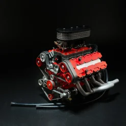 ENJOMOR V8 GS-V8 78CC DOHC Gasoline V8 Engine Model That Works with Starter Kit