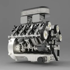 ENJOMOR V8 GS-V8 78CC DOHC Gasoline V8 Engine Model That Works with Starter Kit