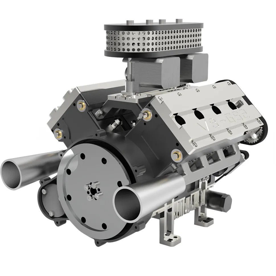 ENJOMOR V8 GS-V8 78CC DOHC Gasoline V8 Engine Model That Works with Starter Kit