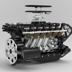 ENJOMOR V12 GS-V12 72CC DOHC Gasoline V12 Engine Model That Works with Starter Kit