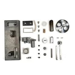 ENJOMOR Vintage γ-Type Stirling Engine Kit with Luminous Flywheel - STEM Toy