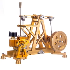 ENJOMOR Watt Steam Engine Reactor Model Steam Pump with Boiler Generator Scientific Educational Toys for Desktop Decor