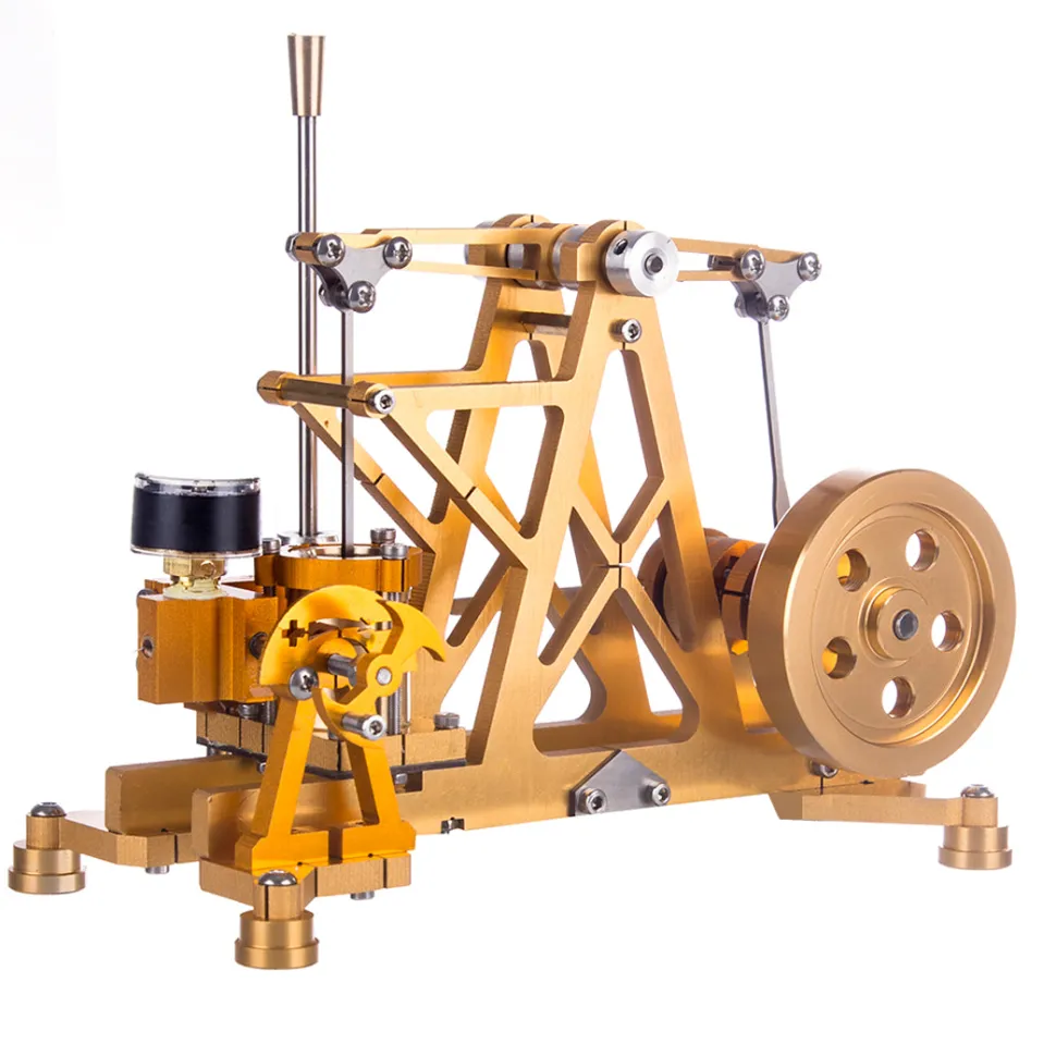 ENJOMOR Watt Steam Engine Reactor Model Steam Pump with Boiler Generator Scientific Educational Toys for Desktop Decor