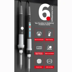 Fast Heating Ceramic Core Soldering Iron Kit for Home Repair Electronics