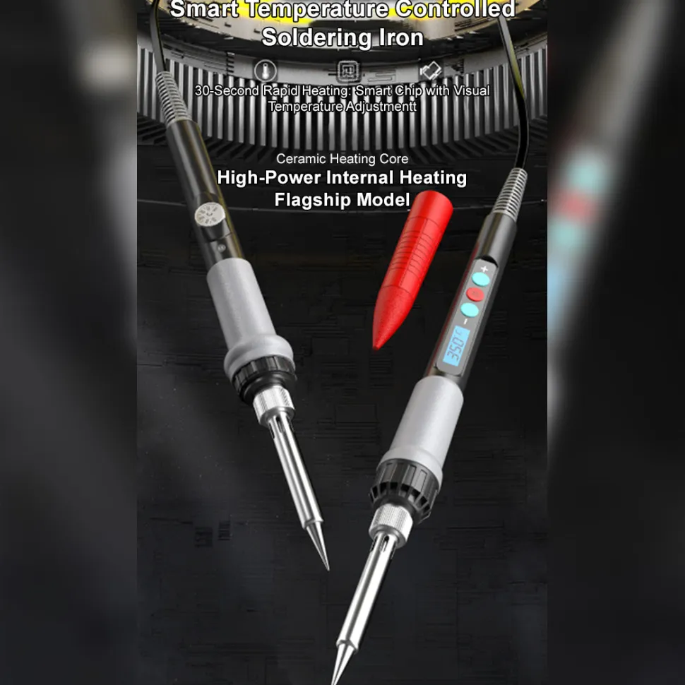 Fast Heating Ceramic Core Soldering Iron Kit for Home Repair Electronics