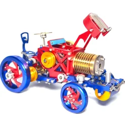 Flame Eater Vacuum Engine Stirling Wheel Tractor Model Educational Mechanical Vehicle Artwork