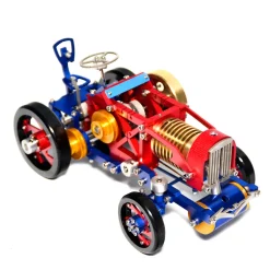Flame Eater Vacuum Engine Stirling Wheel Tractor Model Educational Mechanical Vehicle Artwork