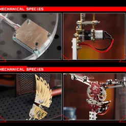 Flaming Shadow 3D Metal Mechanical Ornithopter Assembly Model Kit with Mechanical Transmission