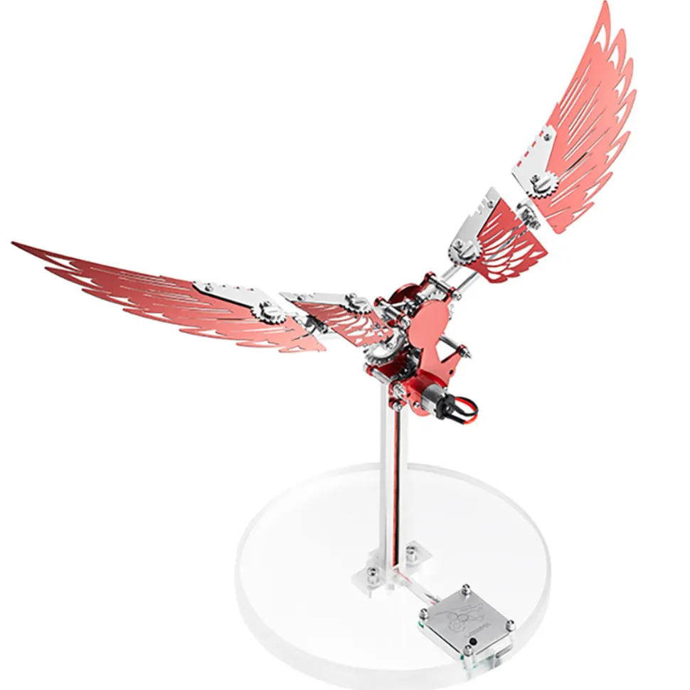Flaming Shadow 3D Metal Mechanical Ornithopter Assembly Model Kit with Mechanical Transmission