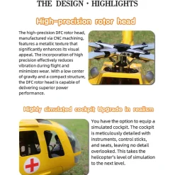 FL500 BO105 500-Class 2.4G 6CH Scale RC Helicopter with L7 Flight Controller & 4-Mode GPS Positioning