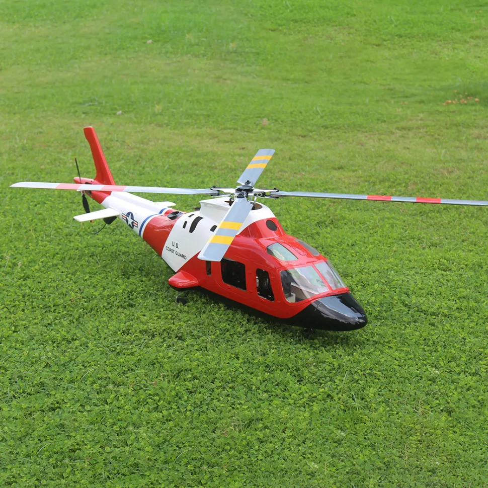 FLISHRC Agusta A109 500-Class RC Helicopter 2.4G 6CH with L7 Flight Controller & 4-Mode GPS Positioning – RTF Version