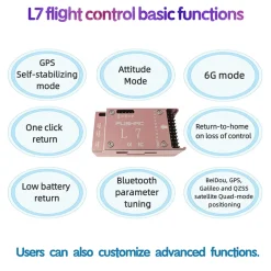 FLISHRC Airwolf Pro FL500 500-Class 6CH Scale RC Helicopter with L7 Flight Controller & 4-Mode GPS, 2.4GHz RTF