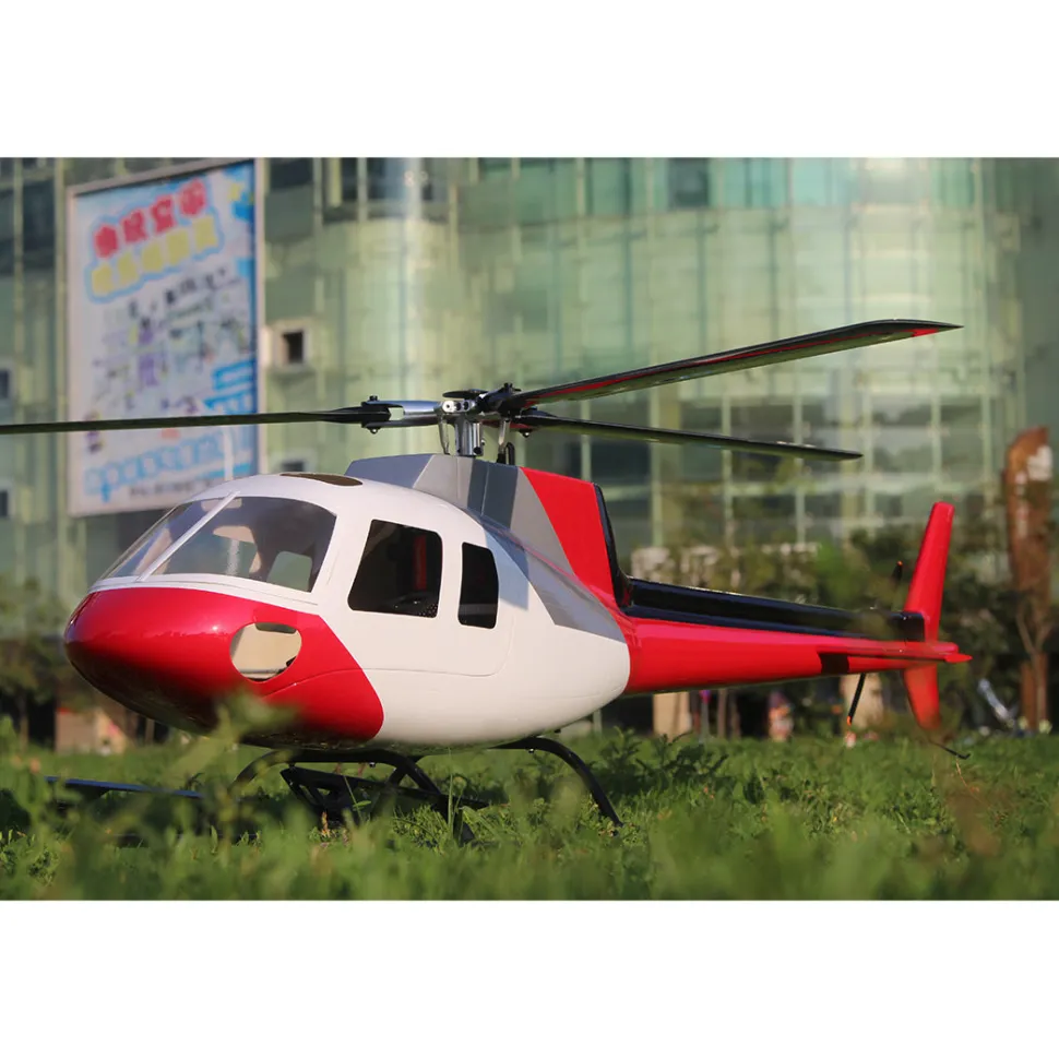 FLISHRC Eurocopter AS350 500-Class RC Helicopter 2.4G 6CH with L7 Flight Controller & 4-Mode GPS Positioning – RTF Version