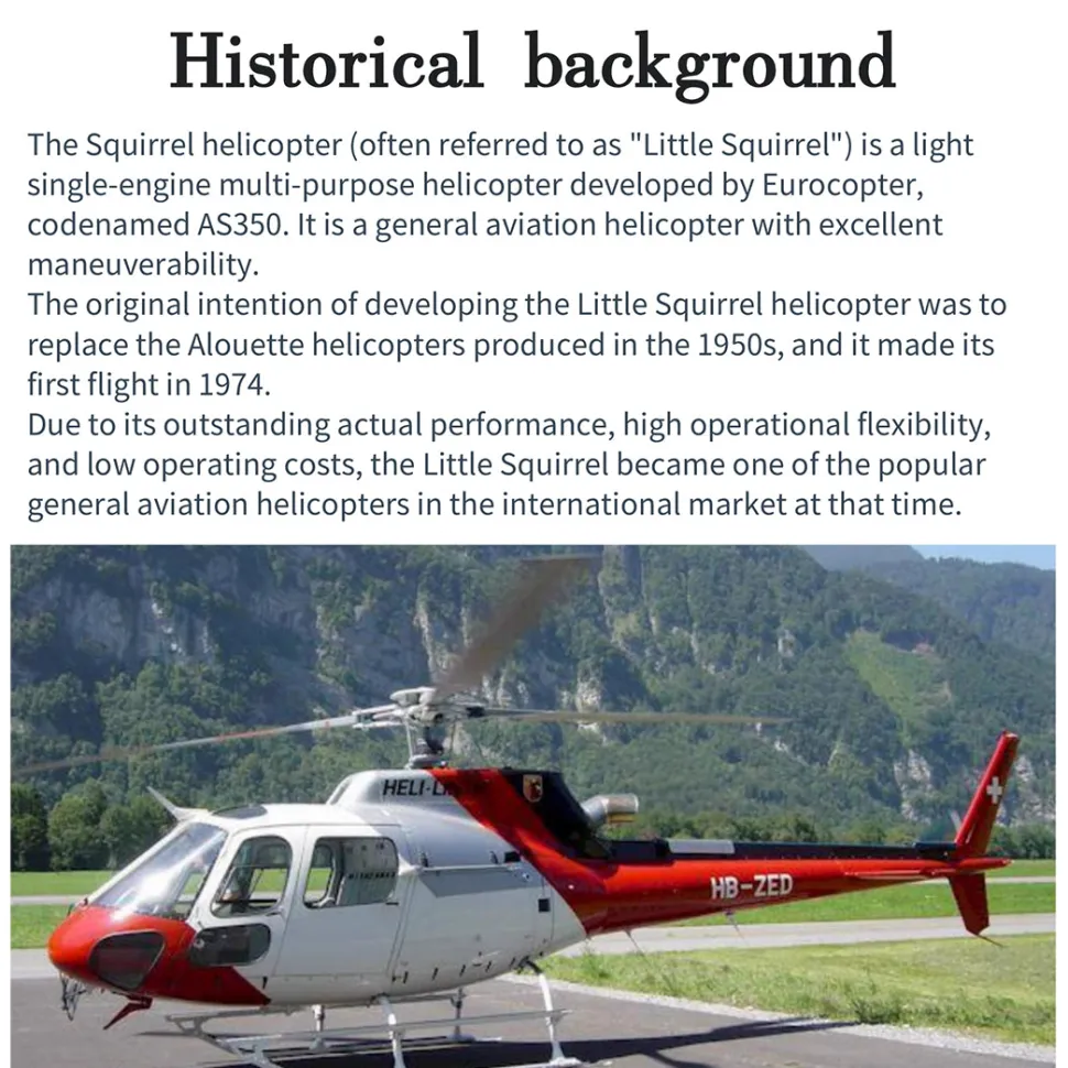 FLISHRC Eurocopter AS350 500-Class RC Helicopter 2.4G 6CH with L7 Flight Controller & 4-Mode GPS Positioning – RTF Version