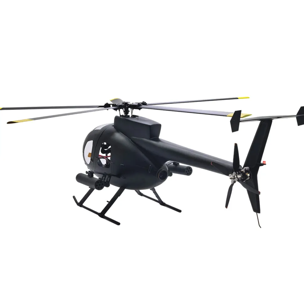 FLISHRC FL500 AH-6 Little Bird 500-Class 2.4G 6CH Scale RC Helicopter Model with L7 Flight Controller and 4-Mode Positioning GPS RTF