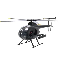 FLISHRC FL500 AH-6 Little Bird 500-Class 2.4G 6CH Scale RC Helicopter Model with L7 Flight Controller and 4-Mode Positioning GPS RTF