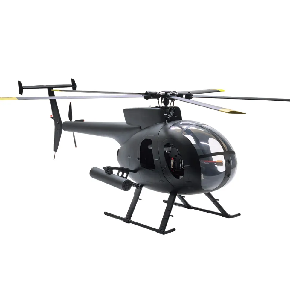 FLISHRC FL500 AH-6 Little Bird 500-Class 2.4G 6CH Scale RC Helicopter Model with L7 Flight Controller and 4-Mode Positioning GPS RTF