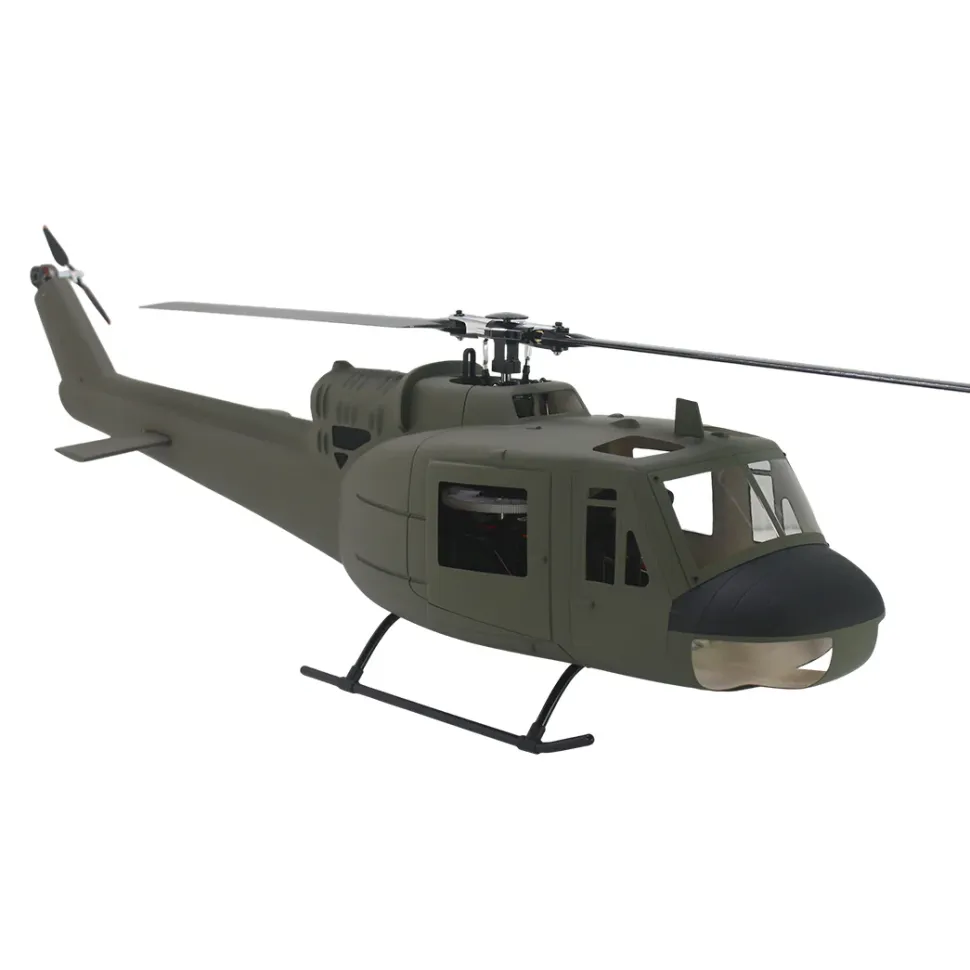 FLISHRC FL500 UH-1 Huey 500-Class 2.4G 6CH Scale RC Helicopter with L7 Flight Controller & 4-Mode GPS Positioning