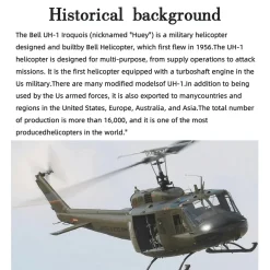 FLISHRC FL500 UH-1 Huey 500-Class 2.4G 6CH Scale RC Helicopter with L7 Flight Controller & 4-Mode GPS Positioning