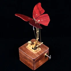 Flying Butterfly Model Kit 3D Dynamic Mechanical Crafts Kinetic Butterfly Model Kit for Kids, Teens, and Adults