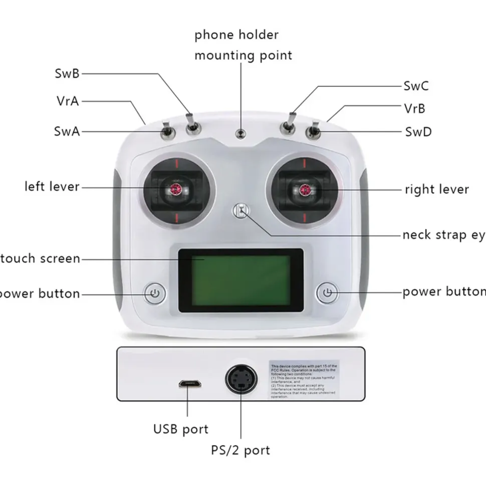 FLYSKY FS-i6S+iA6B 10CH Remote Controller System-Perfect Compatibility with FLYWING Airplanes