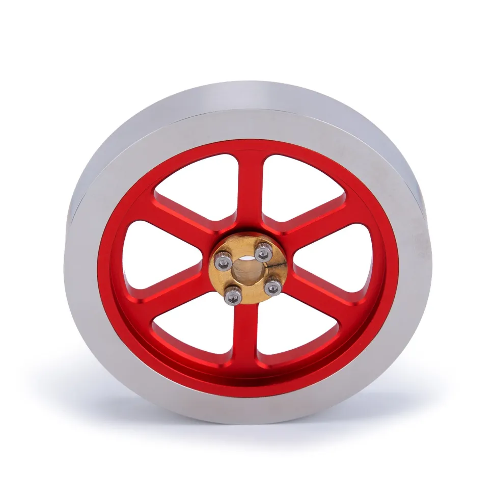 Flywheel Anodized Polished Engine Accessory for ENJOMOR Hit and Miss 6CC Engine Models